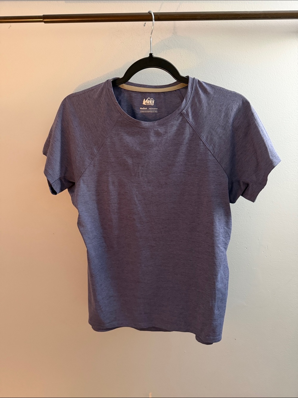 REI Women's Short-Sleeve Crew Tee - Heather Purple